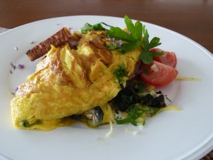 French Omelette at L'abri B&B