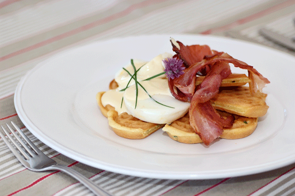 Waffles and Eggs